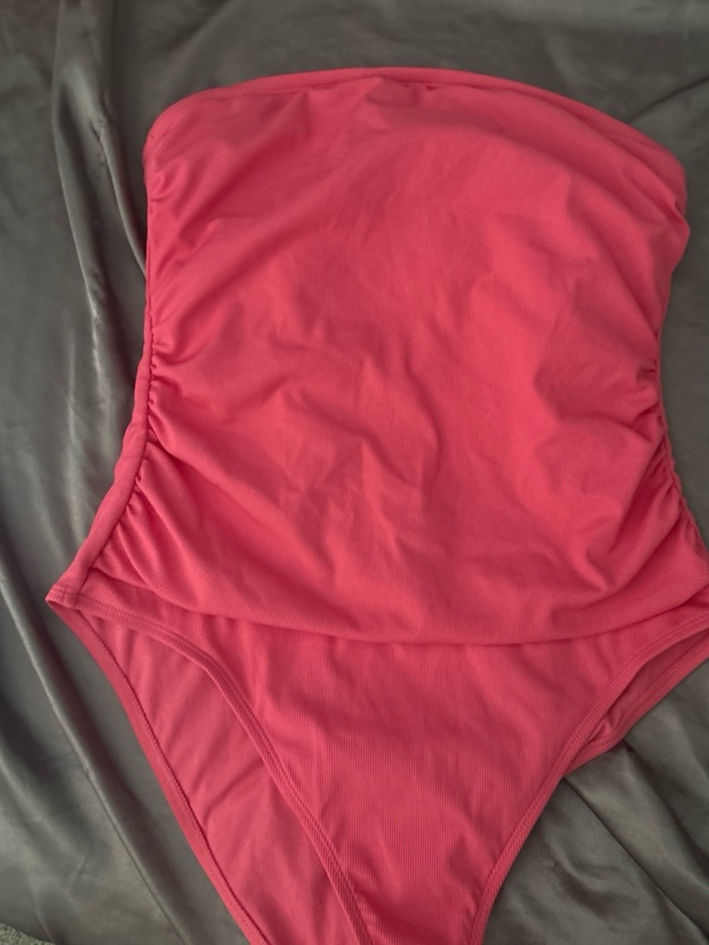 Strapless Pink One-Piece Swimsuit - Women's Swim